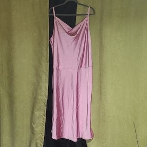 Ava & Viv Satin Pink Dress